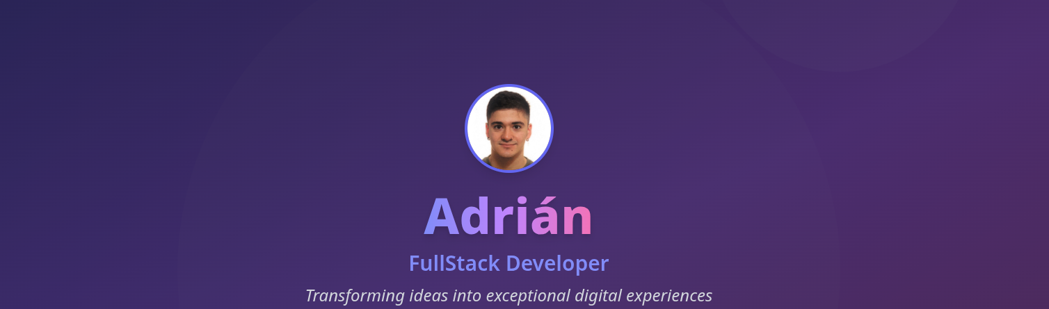 Personal Portfolio screenshot